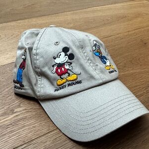 Disney Parks Beige Embroidered Hat